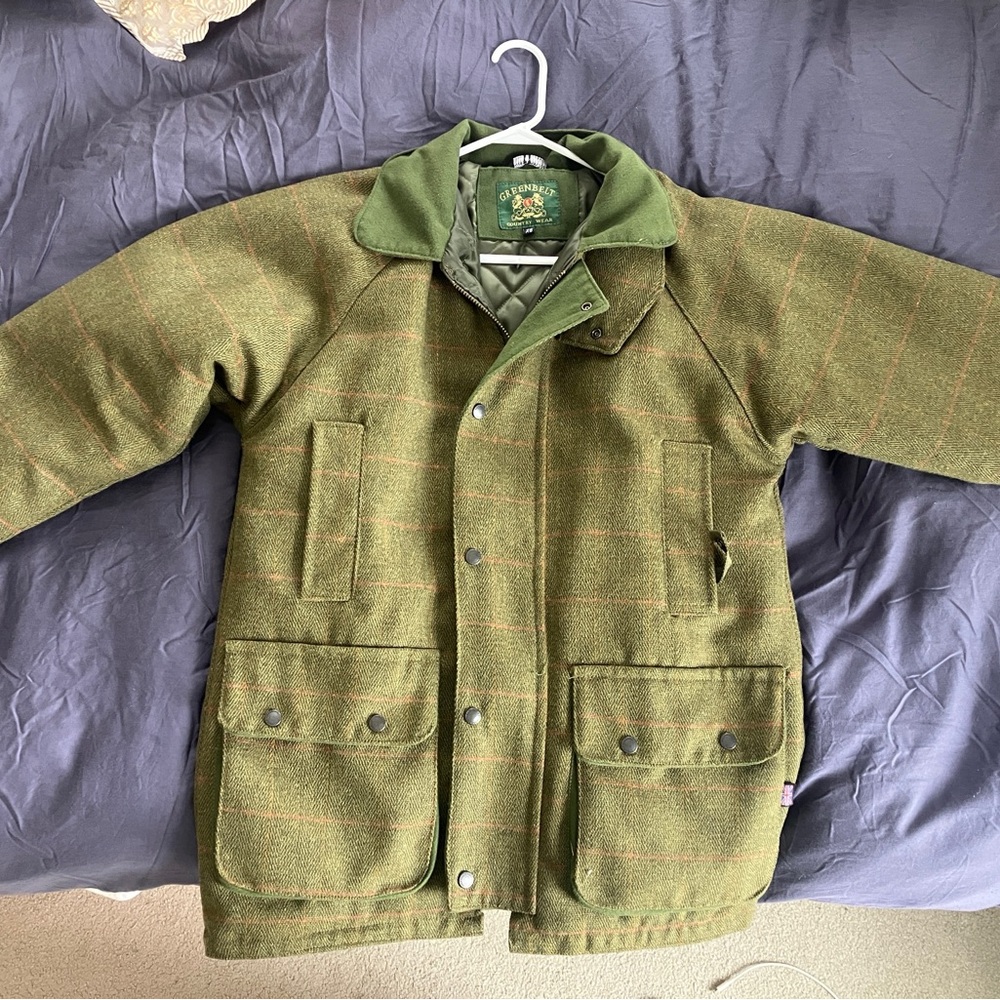 Classic Green Plaid Country Jacket
